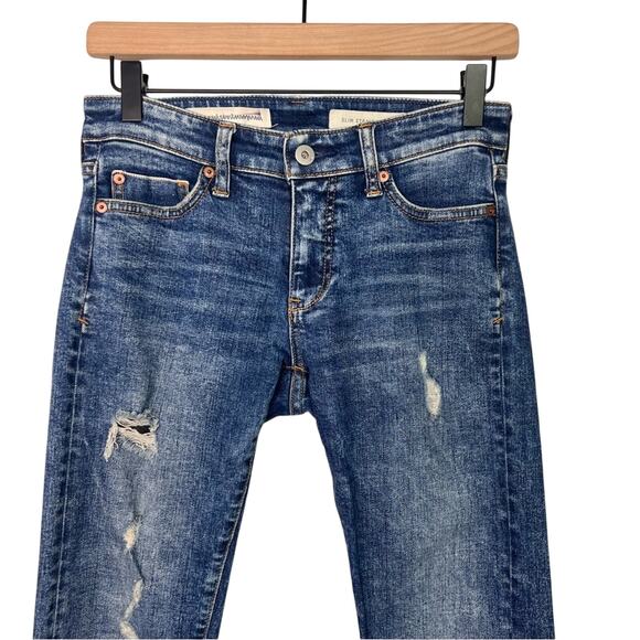 Anthropologie Pilcro Slim Straight Blue Jeans 28 - Picture 4 of 12